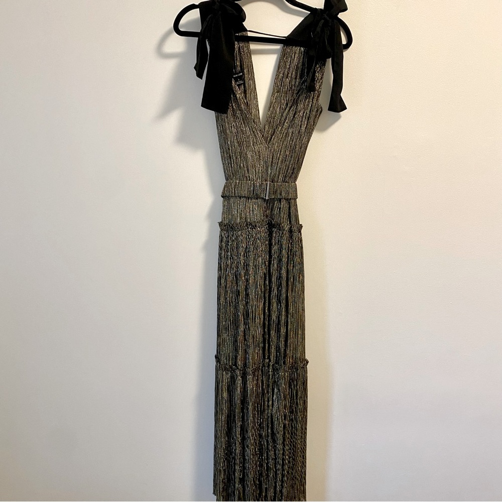 Sabina Musayev Ray Dress in Gold Sz Small